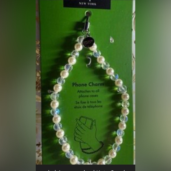 Kate Spade beaded phone charm. NWOT. - Picture 2 of 5